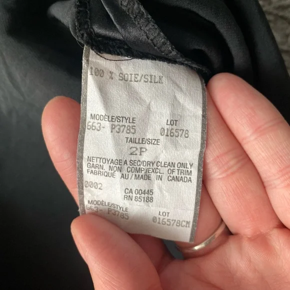 Louben Silk Fitted Blouse with Sailor Collar - Picture 4 of 9